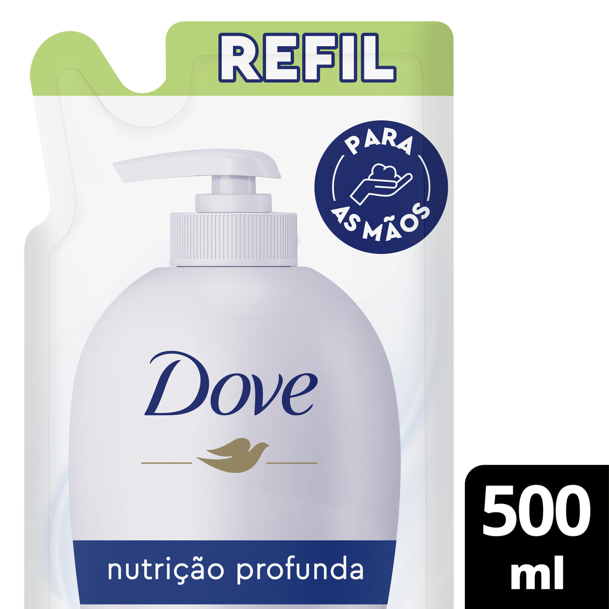 Sabonete L quido Dove Para M os Nutri o Profunda Refil 500ml